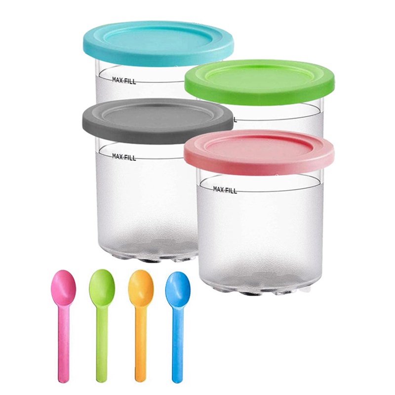 Set 4 Cốc Làm Kem Có Nắp Đậy Tiện Dụng Cho NC299AM C300s Series