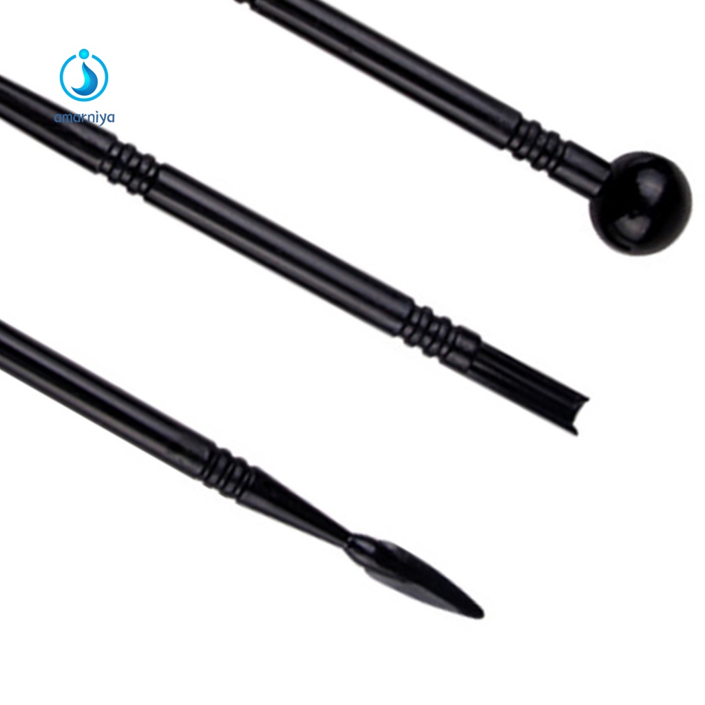 Amar Set 19 Dụng Cụ Làm Gốm Bằng Tay Cầm Bằng Gỗ Polymer Đơn Giản Sử Dụng Để Làm Đồ Thủ Công