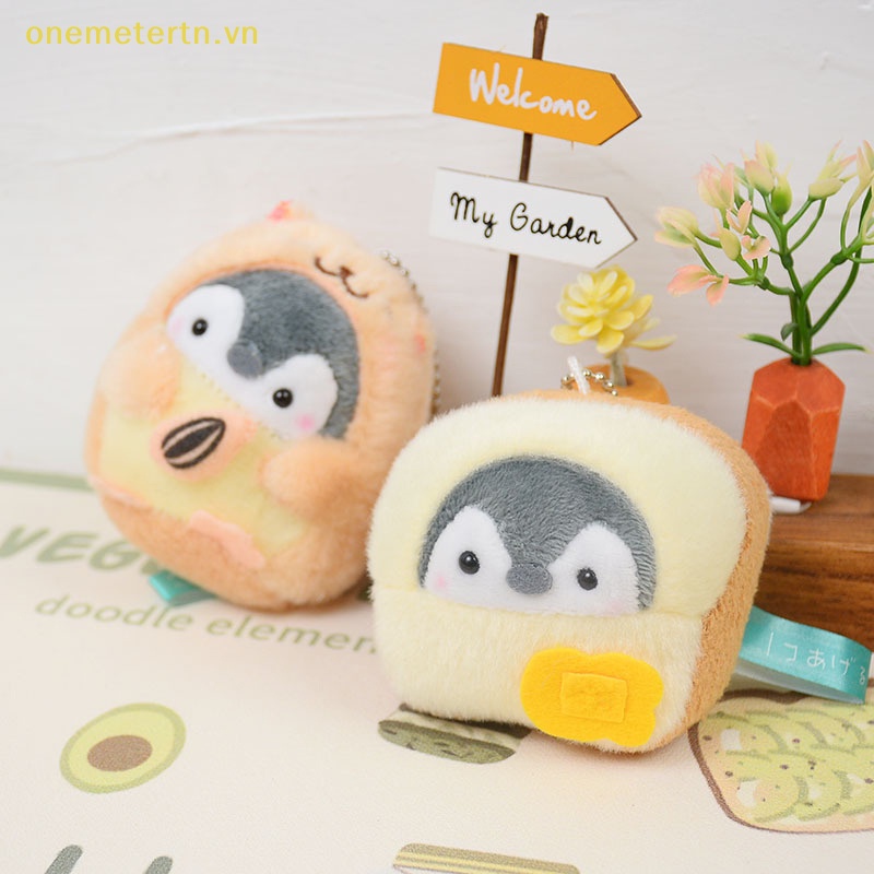 Móc Khóa Hình Chim Cánh Cụt Nhồi Bông Đáng Yêu