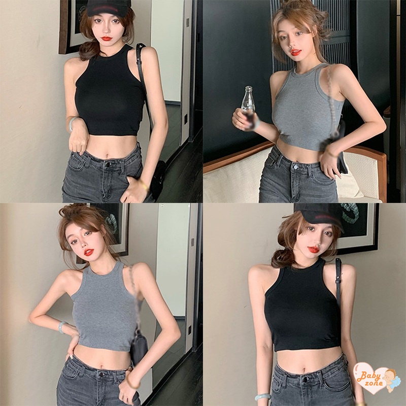 Áo Tank Top Thiết Kế Quyến Rũ Thời Trang❤Áo Croptop Sát Nách Kiểu Dáng Đơn Giản Cá Tính Cho Nữ