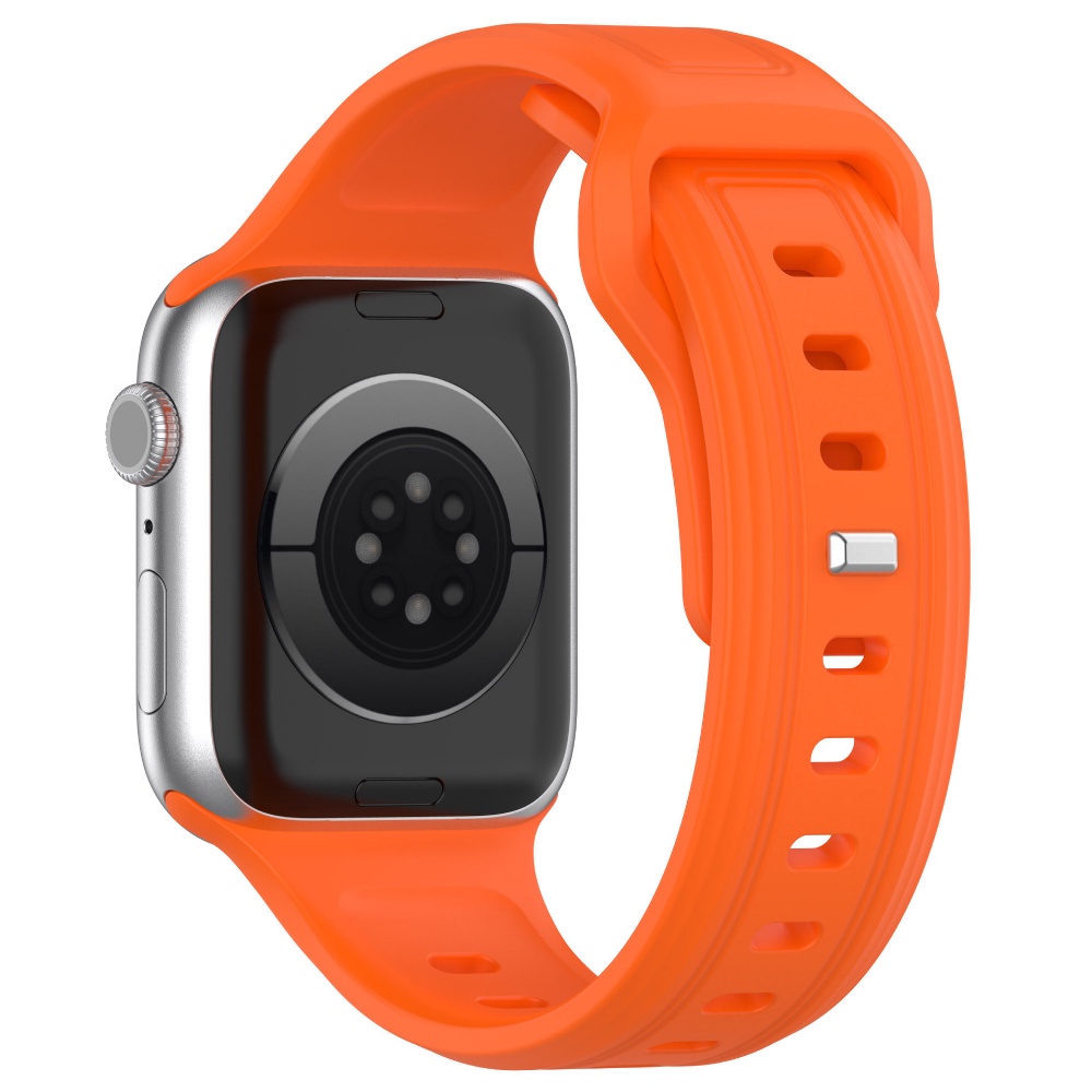 Dây Đeo Đồng Hồ Bằng Silicone Khóa Vuông Cho iwatch Band Ultra 49 / 45 / 44 / 42mm 41 / 40 / 38mm iwatch Series 3 4 6 7 8 SE