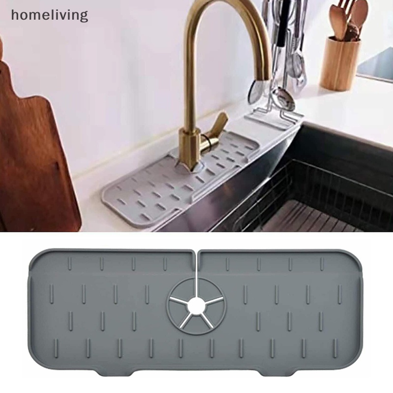 Tấm Silicon Gắn Vòi Nước Bồn Rửa Chén Chống Văng Nước Tiện Dụng