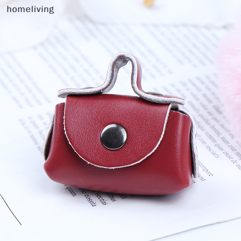 1 Túi Da PU Trang Trí Nhà Búp Bê Tỉ Lệ 1 / 6 1 / 12