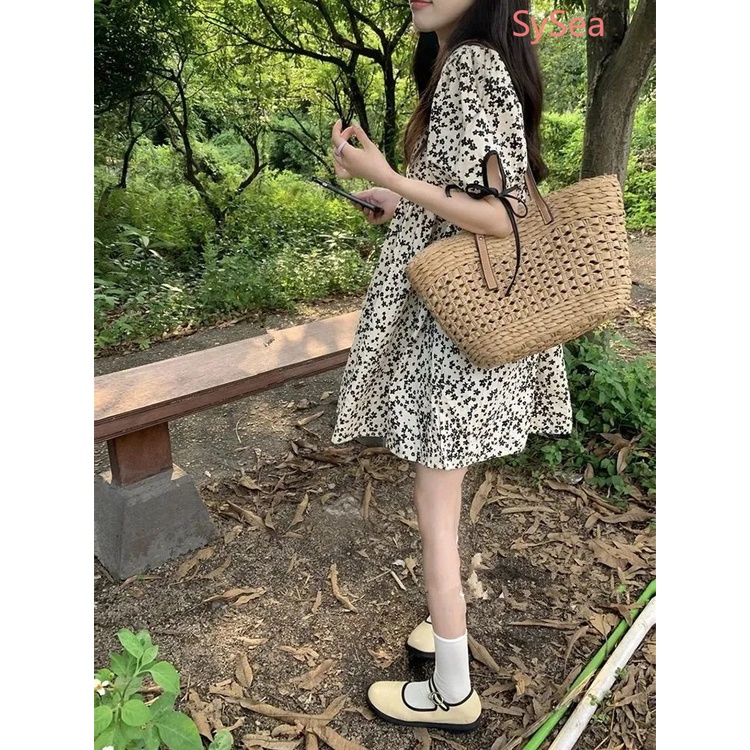 Đầm Tay Ngắn Dáng Rộng Thời Trang Mùa Hè Ngọt Ngào Cho Nữ