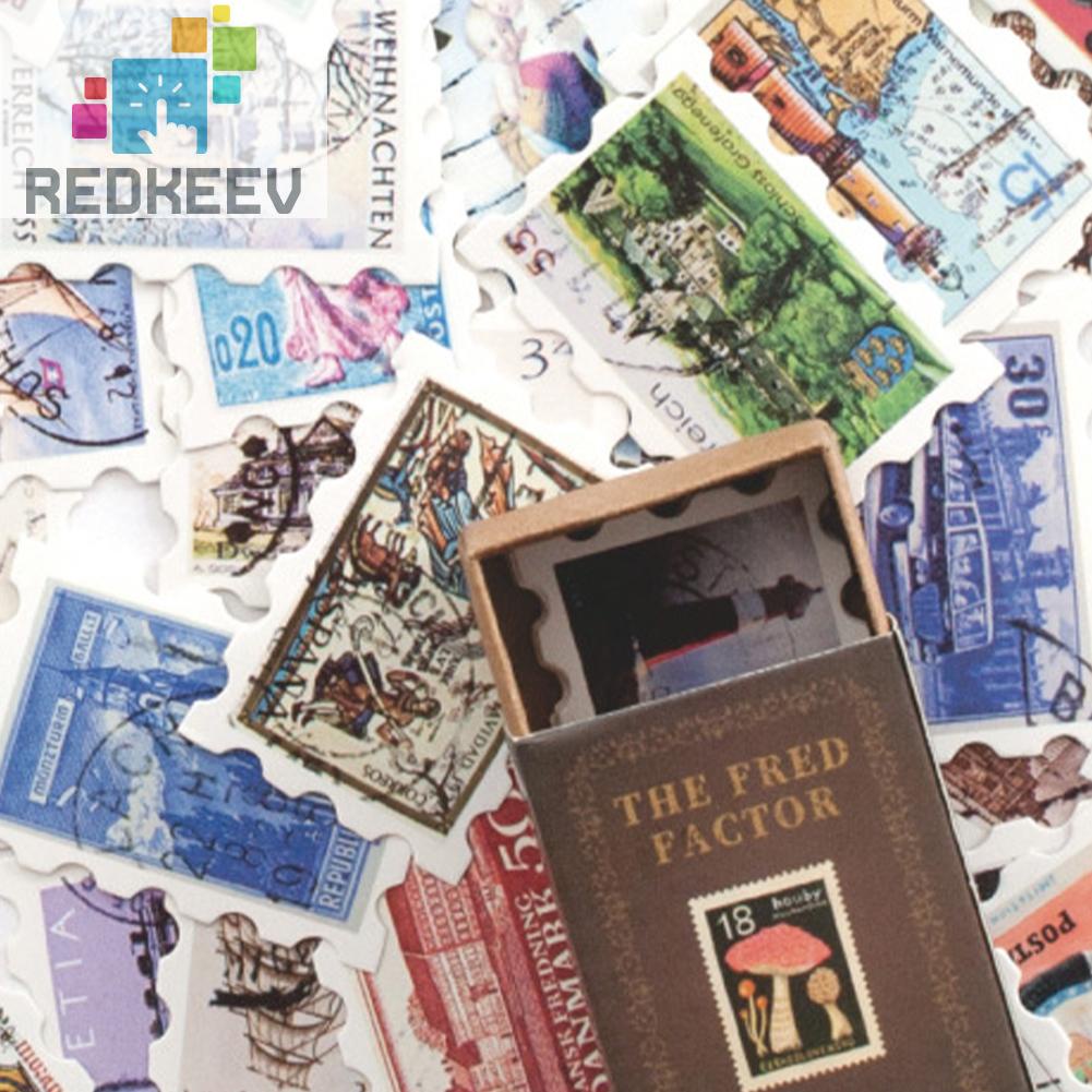 Set 100 Tấm Giấy Ghi Chú Trang Trí Phong Cách Vintage