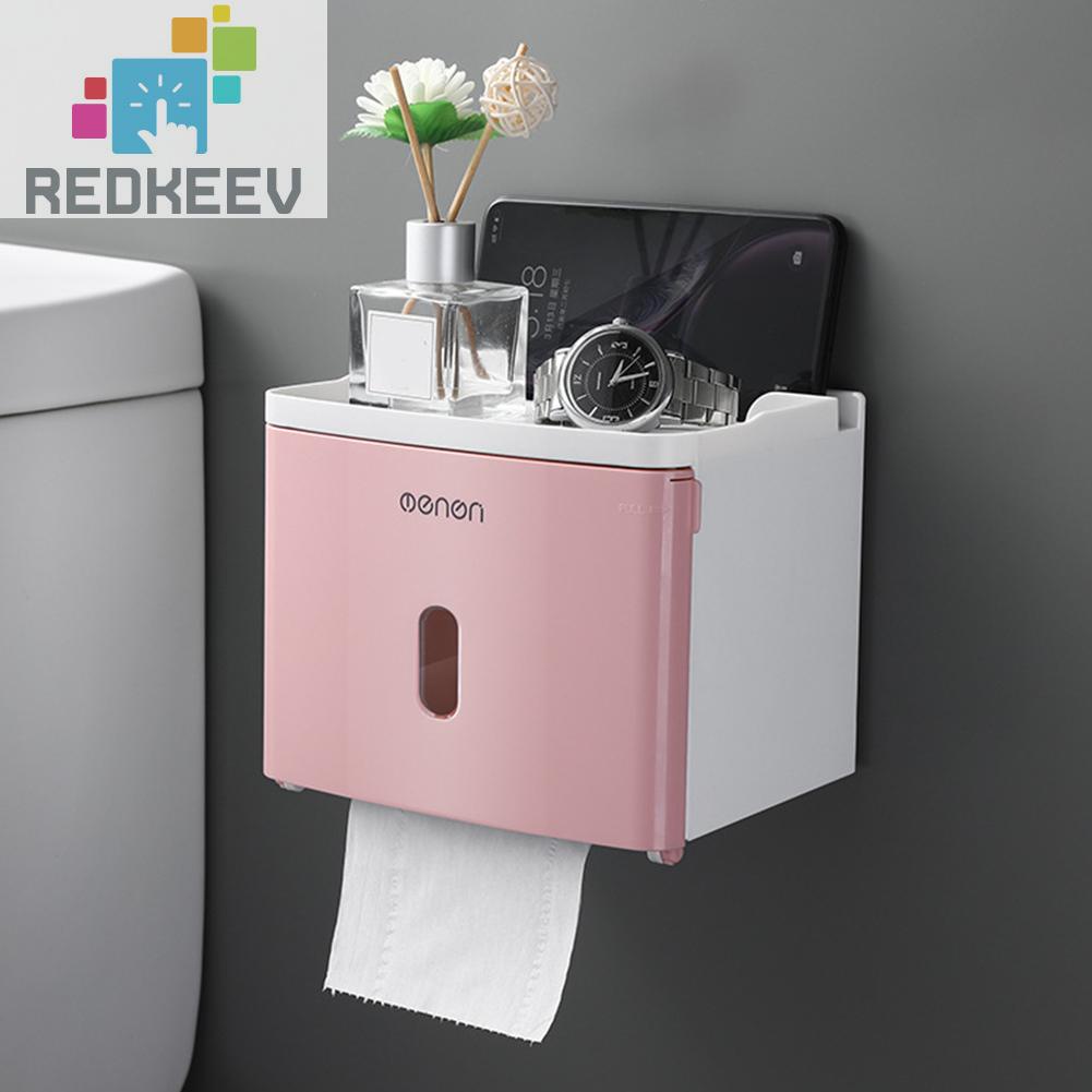 Giá Đỡ Cuộn Giấy Vệ Sinh Không Cần Đục Lỗ Cho Phòng Tắm