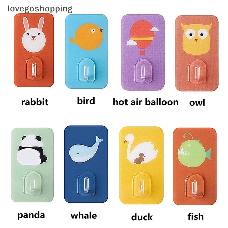 Móc Treo Đồ Dán Tường Không Cần Đục Lỗ Hình Thú Hoạt Hình