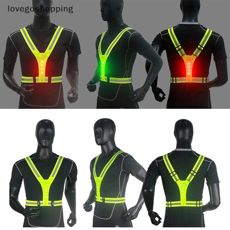 Áo Bảo Hộ Phản Quang Không Tay Có Thể Điều Chỉnh Độ Sáng [lovegoshopping] Mới