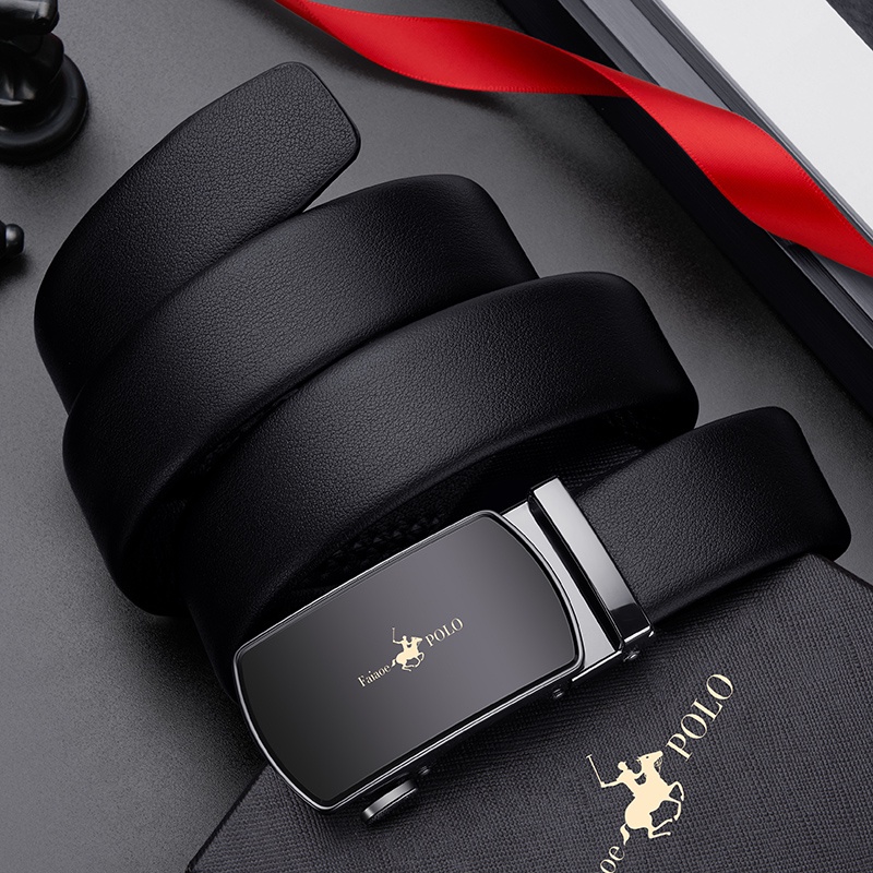 Thắt lưng da nam cao cấp Faiaoe POLO, Dây nịt nam da bò nguyên tấm - 728