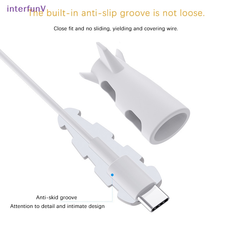 Ốp Điện Thoại Silicone Bảo Vệ Cáp Sạc 2 Trong 1 Chất Lượng Cao