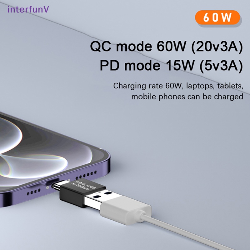Đầu Nối Chuyển Đổi USB 3.1 Female Sang USB Type C Female Tốc Độ Cao