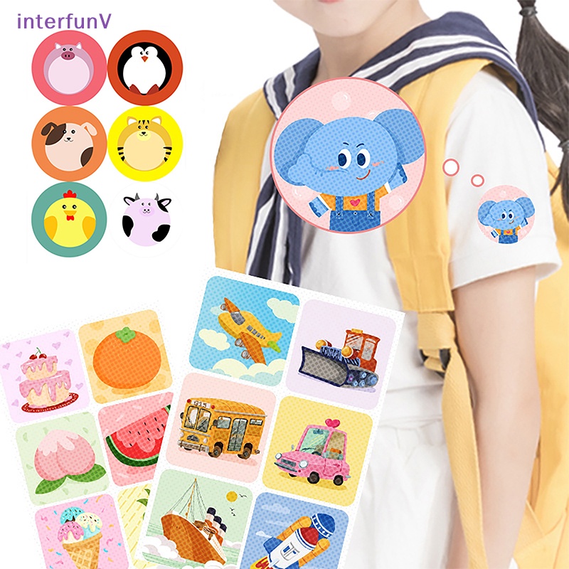 Set 36 / 60 Miếng Dán Chống Muỗi Tự Nhiên Không Độc Hại Họa Tiết Hoạt Hình