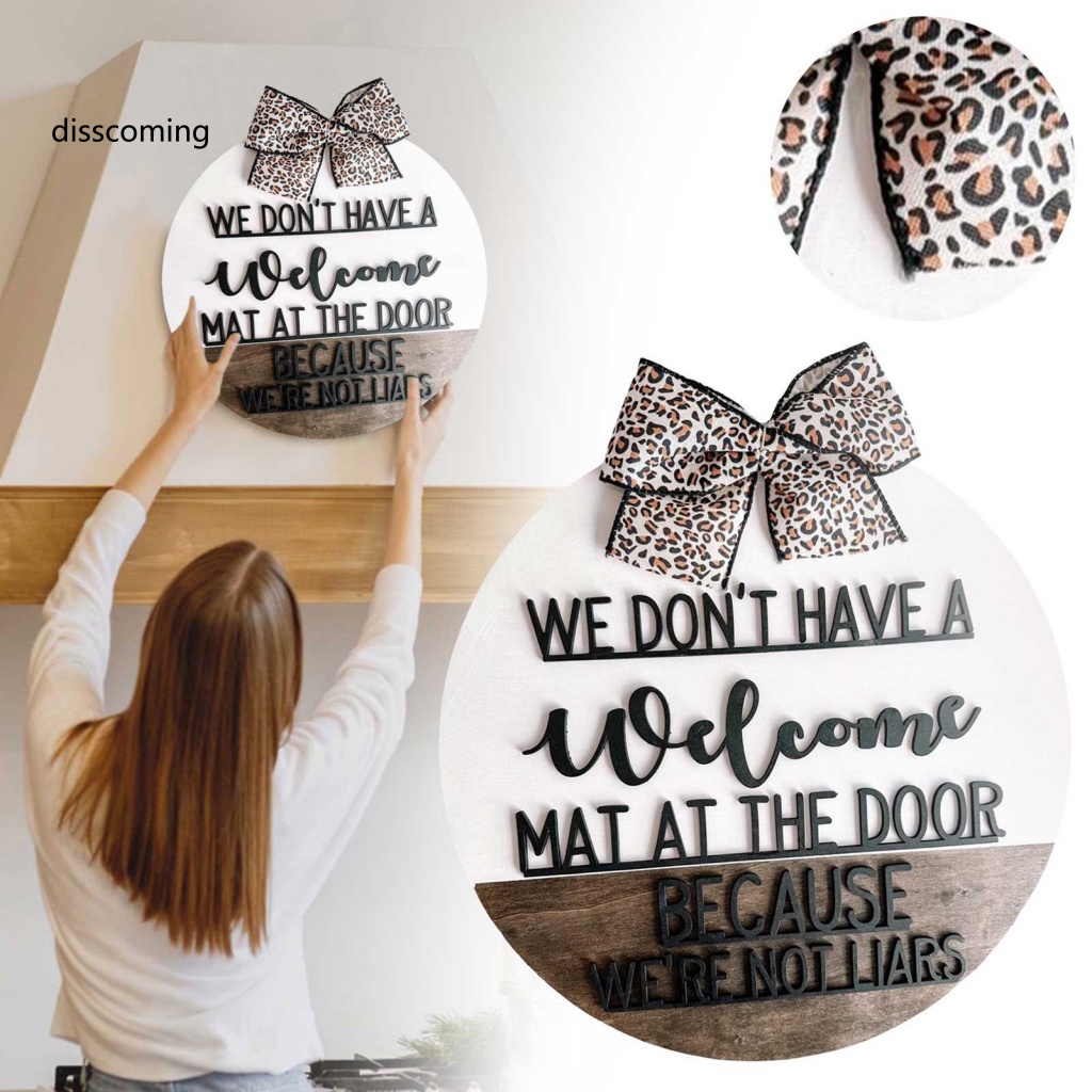 Áo Khoác Dáng Dài In Họa Tiết Cá Tính Trẻ Trung| Biển Hiệu Chào Mừng Gắn Cửa Trước In Chữ Tiếng Anh Vui Nhộn Chất Lượng Cao Trang Trí Nhà Cửa