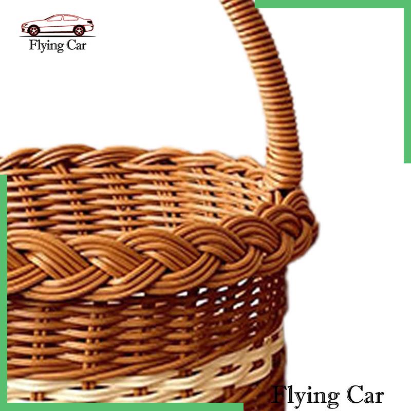 Giỏ Đan Tay Có Tay Cầm Dùng Đựng Trứng / Trái Cây Khi Đi Cắm Trại