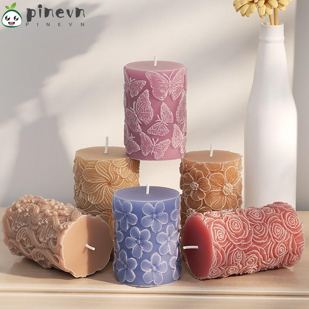 Khuôn Làm Nến Hình Trụ 3D Bằng Nhựa Resin UV Trang Trí Bàn Tiệc Cưới