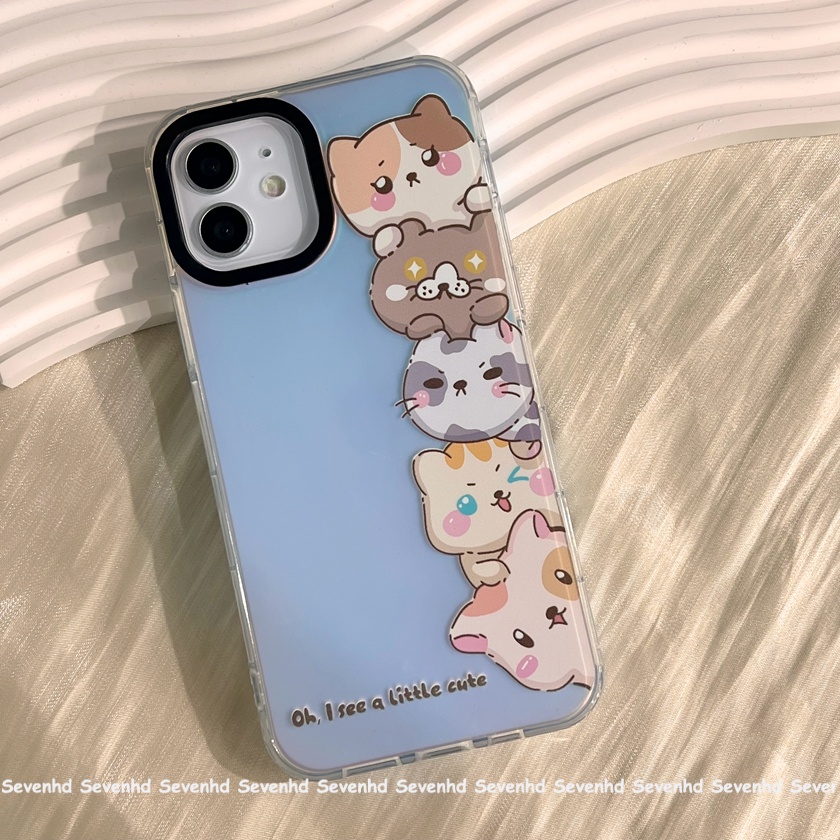 Ốp Điện Thoại IMD Mềm Họa Tiết Thỏ Dâu Tây Hai Mặt Màu Laser Cho iPhone 14 13 12 11 Pro Max Xs Max Xr X 7 8 6 6s Plus