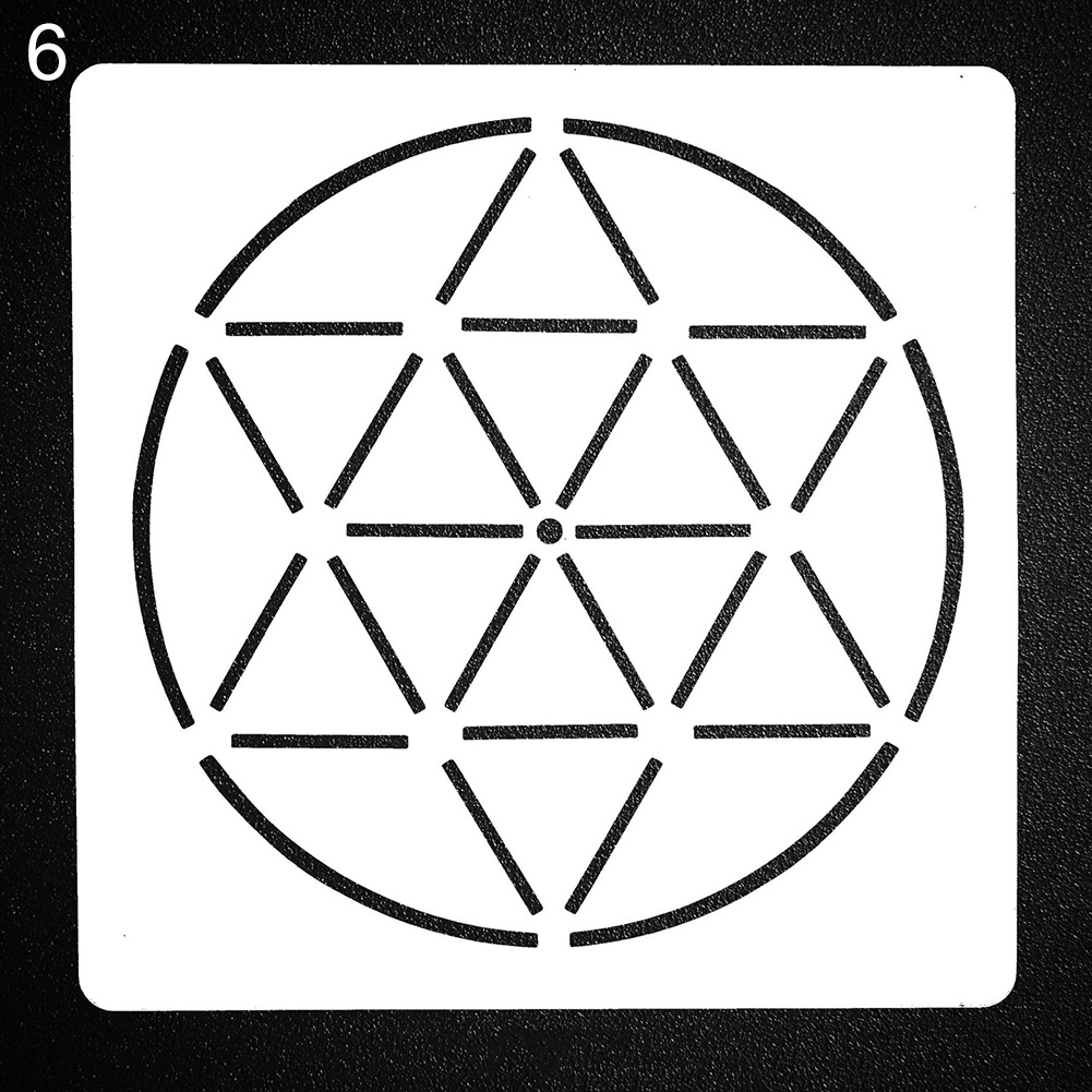 Khuôn Giấy Dập Nổi Họa Tiết Mandala Nhiều Lớp Trang Trí Đa Ứng Dụng