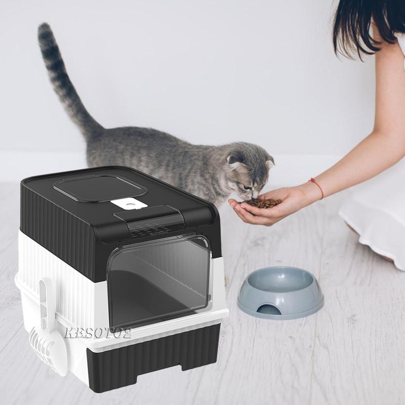 Hộp Vệ Sinh Gập Gọn Có Nắp Đậy Dễ Lau Chùi Cho Mèo