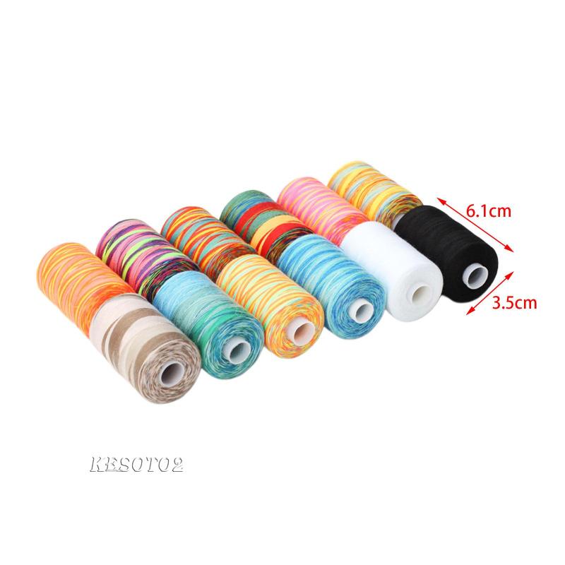 Cuộn Chỉ Thêu 12 Màu Sắc Bằng Polyester