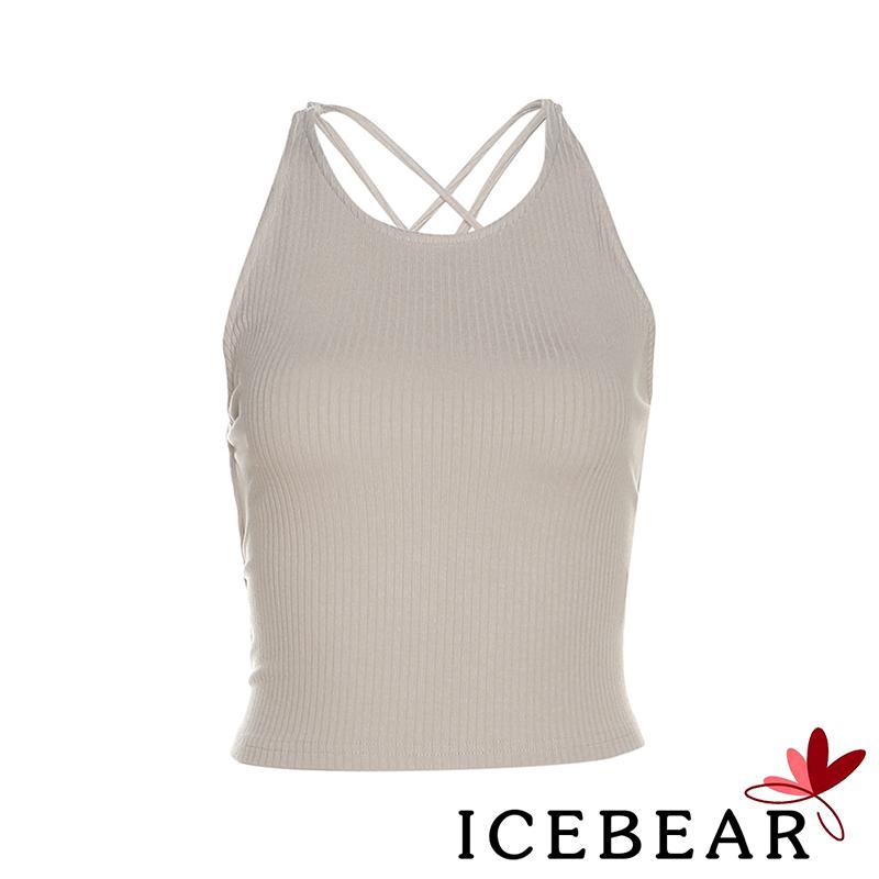 Áo Hai Dây Cổ Tròn Hở Lưng Màu Trơn Dáng Ôm Thời Trang Mùa Hè Quyến Rũ Cho Nữ