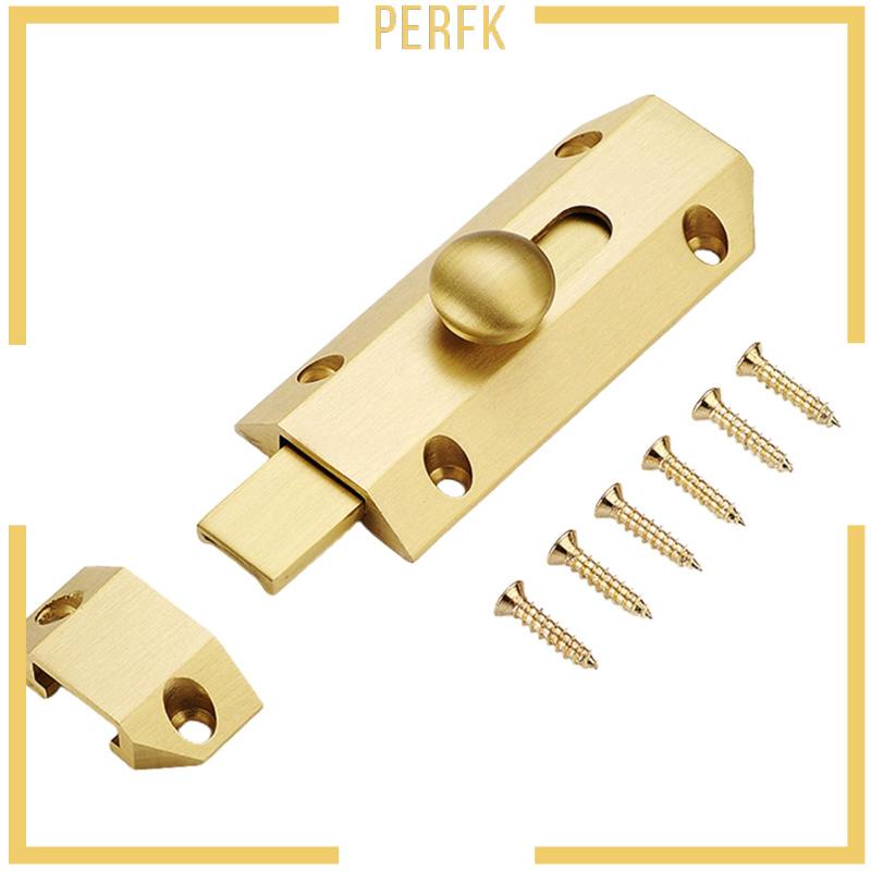 Bộ Khóa Cửa Trượt Bằng Đồng Thau Dày Dặn Chống Rỉ Sét Đa Năng Tiện Dụng
