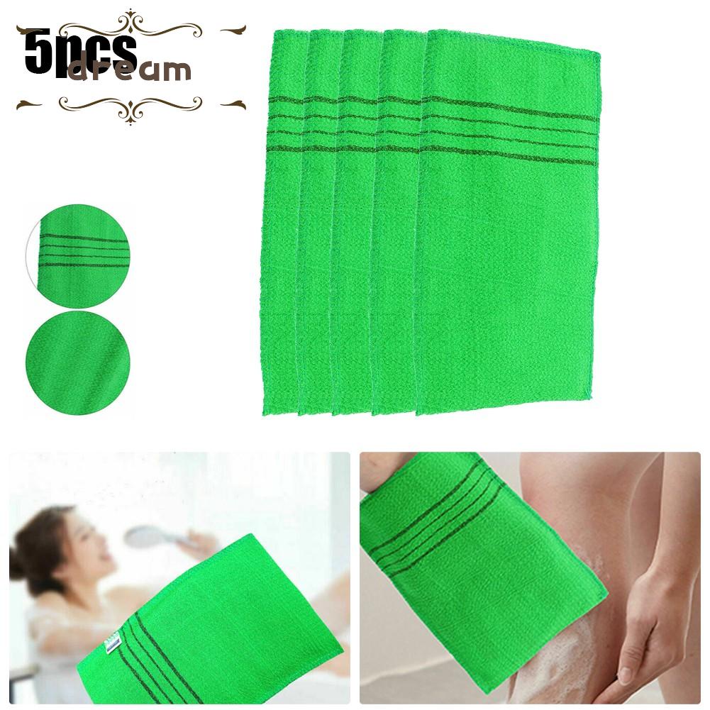 【DREAMLIFE】Towel 14*18.5cm 5Pcs Asian Bath Exfoliating Italy Soft Towels Washcloth Durable