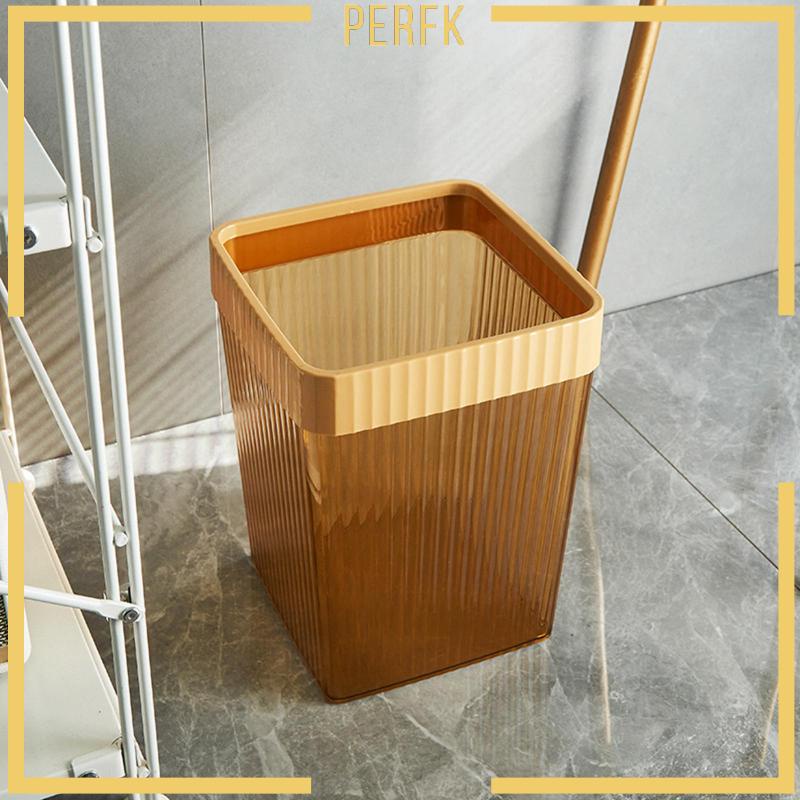 Thùng Rác Đa Năng Trong Suốt Có Nắp Không Cần Dùng Cho Phòng Tắm / Khách Sạn / Văn Phòng / Phòng Ngủ