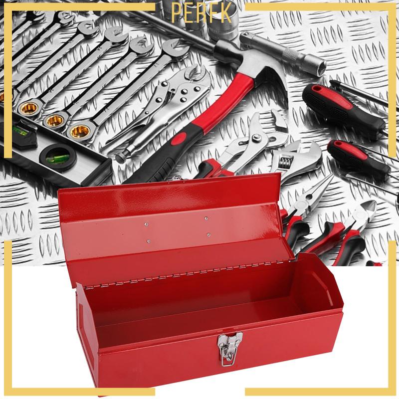 Hộp Dụng Cụ Kim Loại Màu Đỏ Dùng Trong Xây Dựng