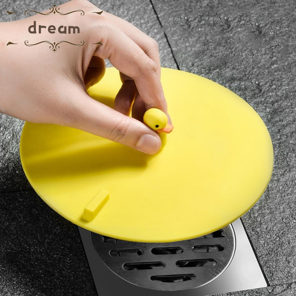 【DREAMLIFE】Floor Drain Cover Cute Cartoon Drainers Drain Cover Handle Design Brand New