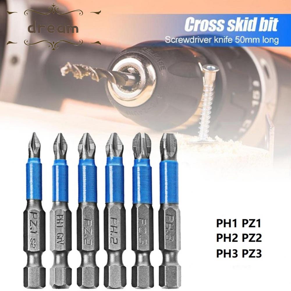 【DREAMLIFE】Screwdriver Bit Alloy Steel Hardness Wear Resistance For 1/4&quot; Electric