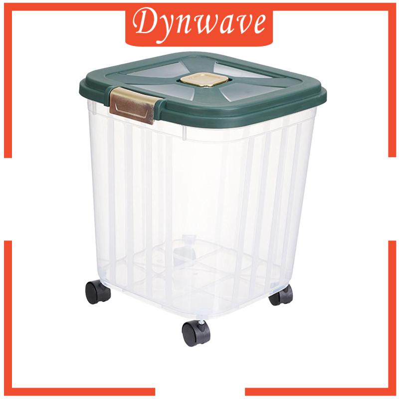 Hộp Đựng Gạo / Ngũ Cốc Có Bánh Xe Chống Rò Rỉ Tiện Dụng