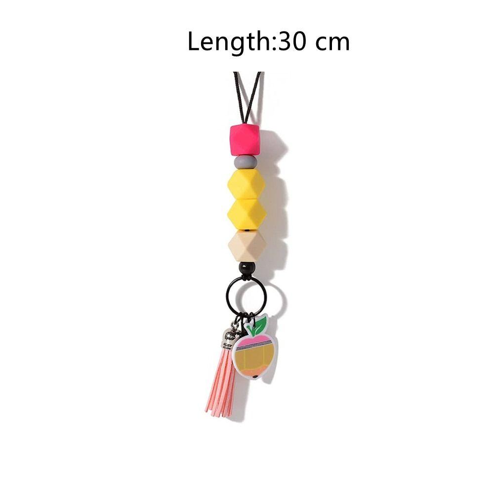 Móc Chìa Khóa Bằng Silicone Có Dây Đeo Tiện Dụng