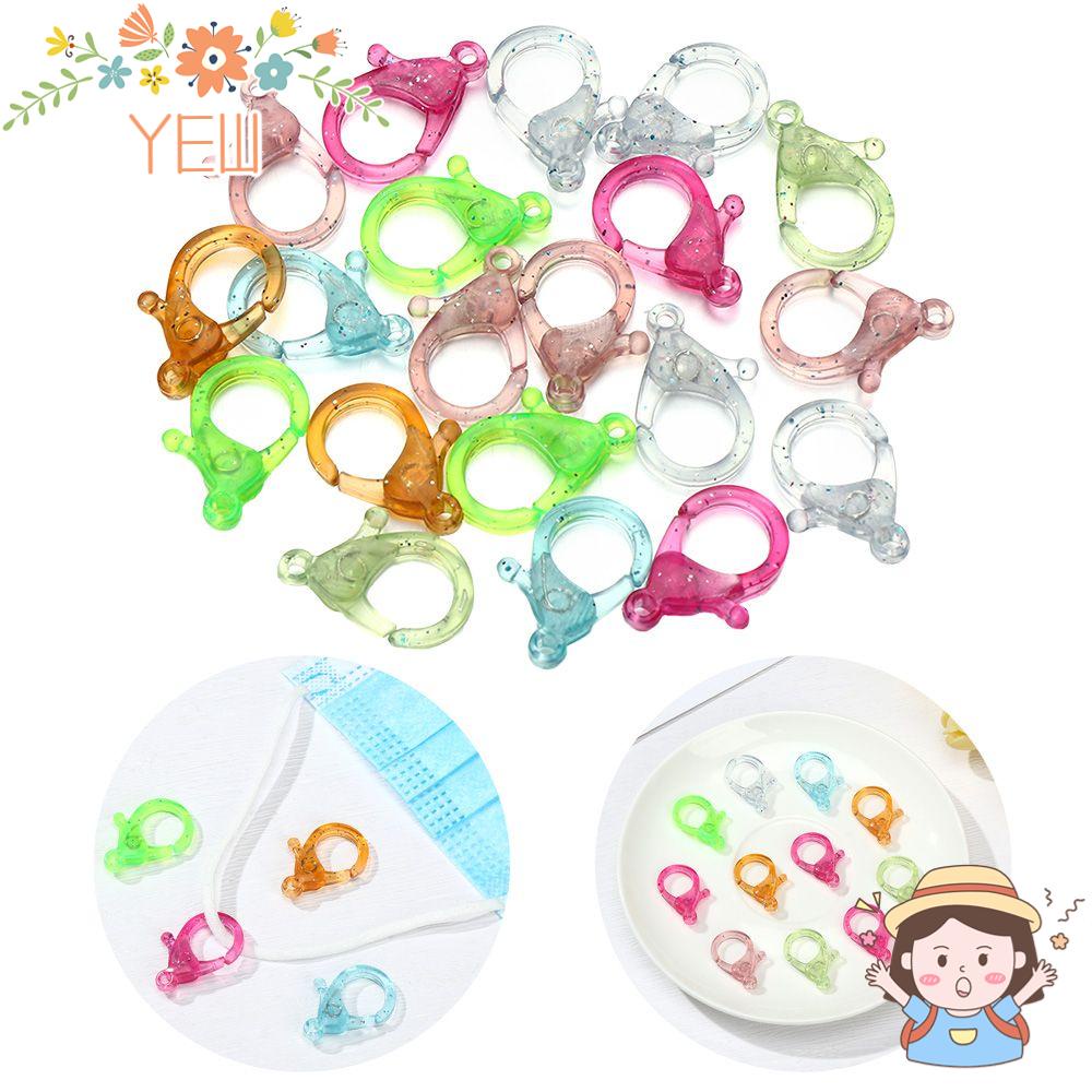 Set 10 Móc Tôm Hùm Bằng Nhựa Acrylic Thủ Công DIY Nhiều Màu Sắc