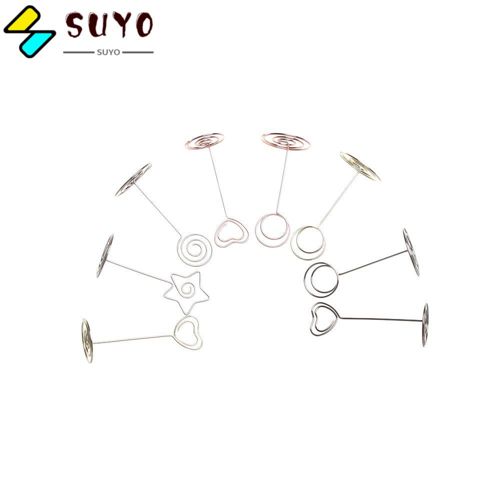 Set 1 / 5 Kẹp Giấy Hình Trái Tim Màu Vàng Hồng Lãng Mạn Dùng Kẹp Ảnh Để Bàn Trang Trí