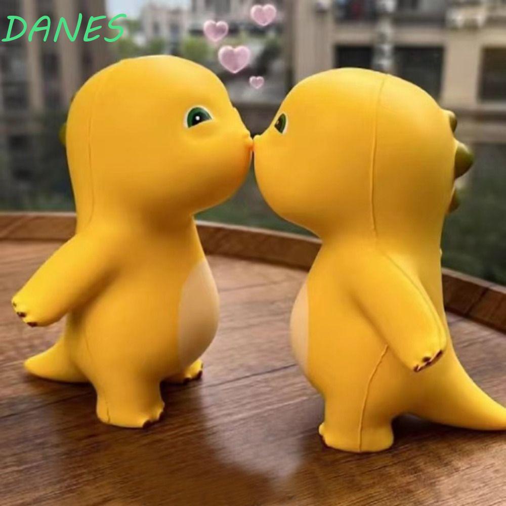 Đồ Chơi Con Quay Hình Khủng Long Màu Vàng Hoạt Hình Đàn Hồi Mềm Mại