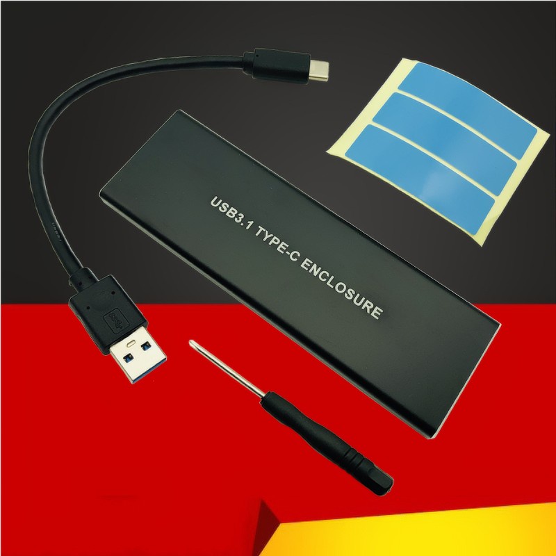 MỚI M2 SSD Vỏ NVME Vỏ M.2 sang USB 3.1 Loại C Vỏ SSD Adapter NVME SSD Hộp Đĩa M.2 SSD Cho 2230-2280 