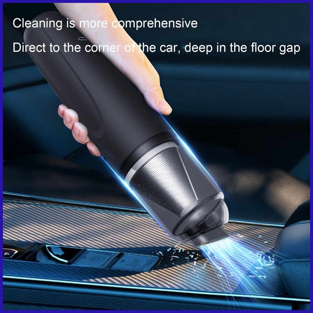 Máy Hút Bụi Cầm Tay Không Dây Sạc Được 1200pa Cho Xe Hơi robpvn