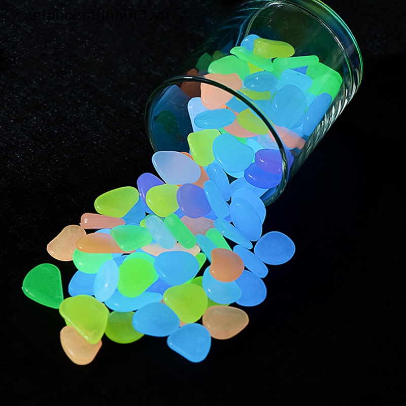 Set 50 Viên Đá Dạ Quang Trang Trí Bể Cá / Sân Vườn