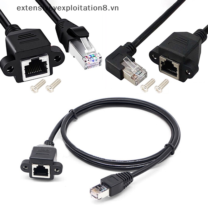 Dây Cáp Nối Dài Cáp Mạng LAN Ethernet LAN Ethernet 8 Pin Góc Phải 8Pin RJ45 Chất Lượng Cao