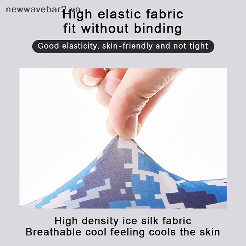 [Mới] Găng Tay Lái Xe Thể Thao Bằng Lụa Lạnh Hai Ngón Chống Trượt Độ Co Giãn Cao Bảo Vệ Tia Cực Tím