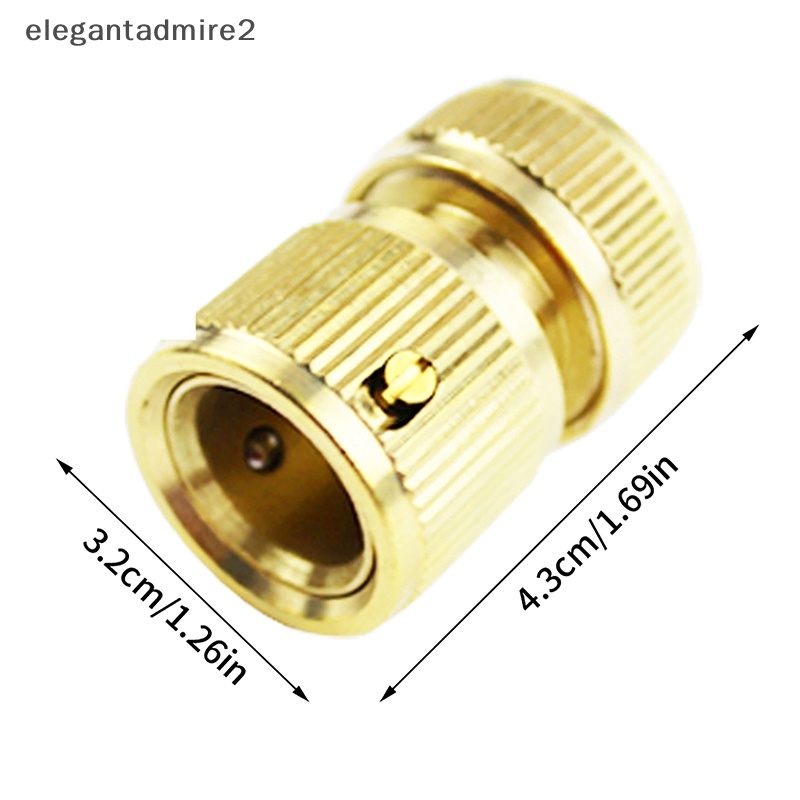 Đầu Nối Ống Nước Tưới Vườn Bằng Đồng Thau 1 / 2 &quot;16mm