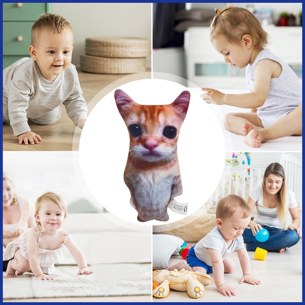 Mèo Nhồi Bông Mềm Mại Dễ Thương