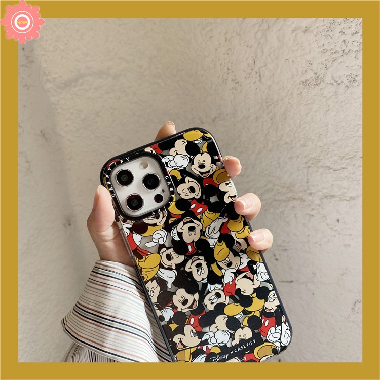 DISNEY Ốp Điện Thoại Tráng Gương Hình Chuột Mickey Cho IPhone 14 11 12 13 Pro Max 11 Pro Max 14Pro
