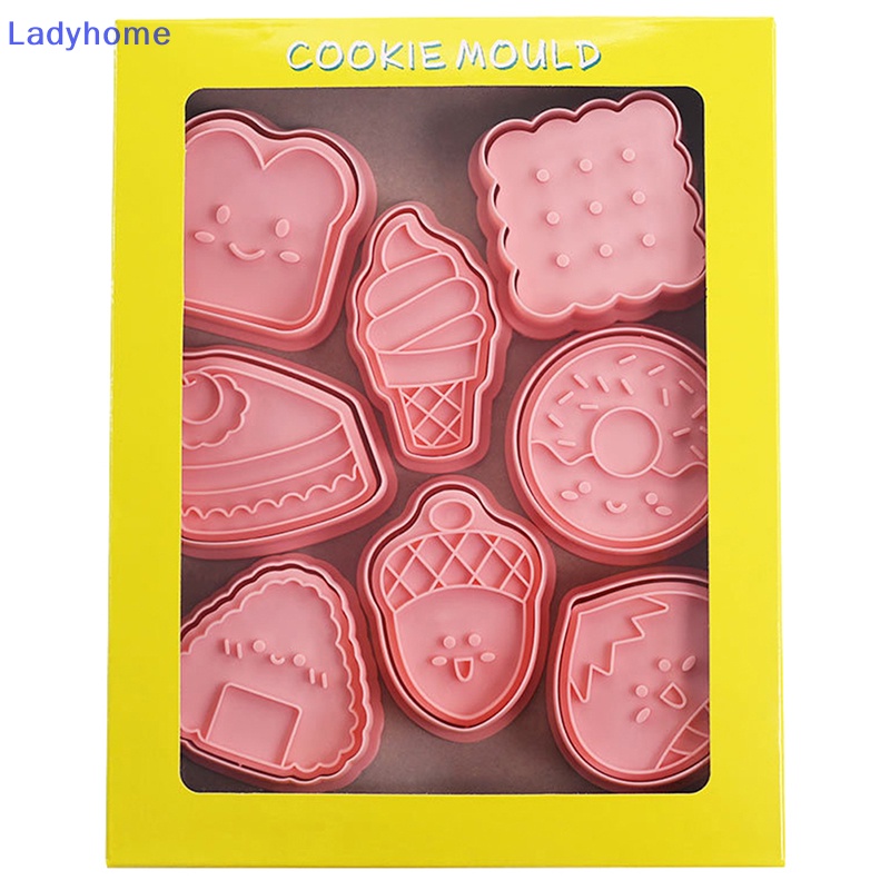 Set 8 Khuôn Cắt Tạo Hình Trang Trí Bánh Tiện Lợi