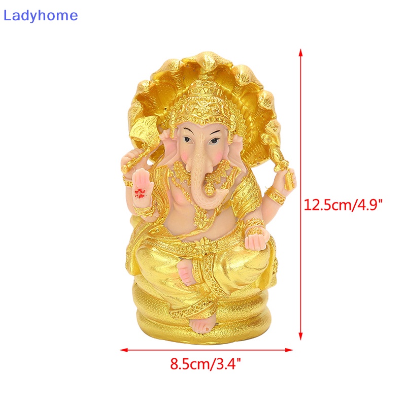 Mô Hình Tượng Phật Chúa Ganesha Màu Vàng