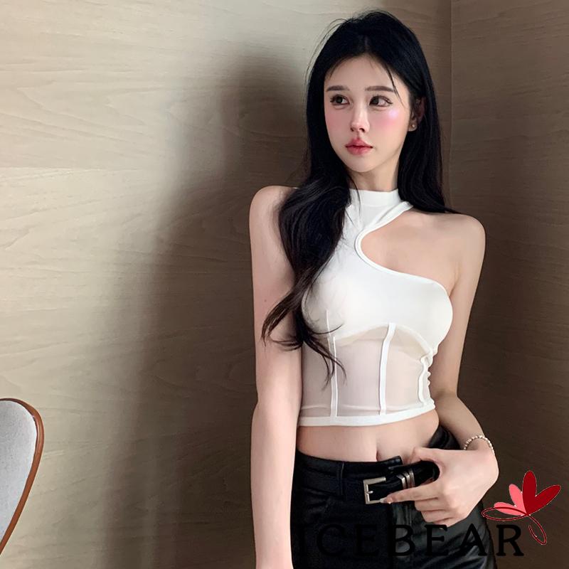 Áo Lưới Không Tay Màu Sắc Đơn Giản Cho Nữ