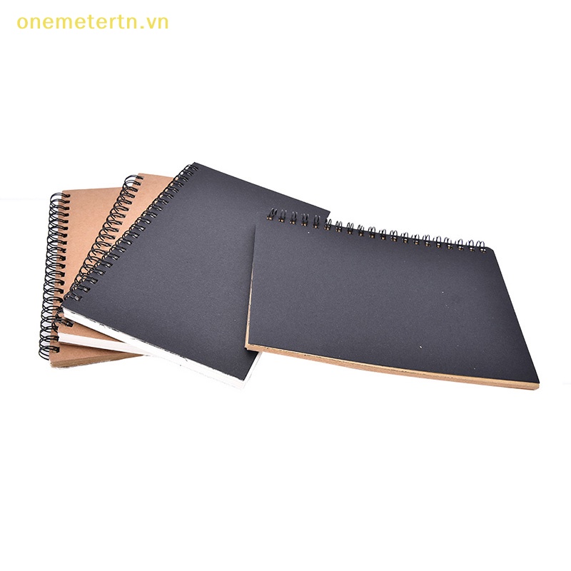 Sổ Tay Phác Thảo Bằng Giấy Kraft Kiểu Xoắn Ốc Cổ Điển