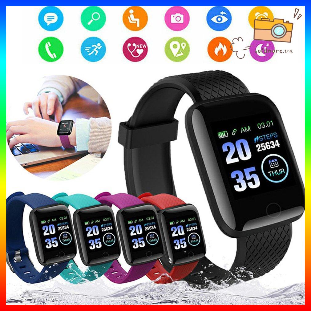 Vòng tay thông minh Theo dõi nhịp tim thể thao Màn hình không dây Máy đếm bước Đồng hồ thông minh Smartwatch Vòng đeo tay thể thao kỹ thuật số