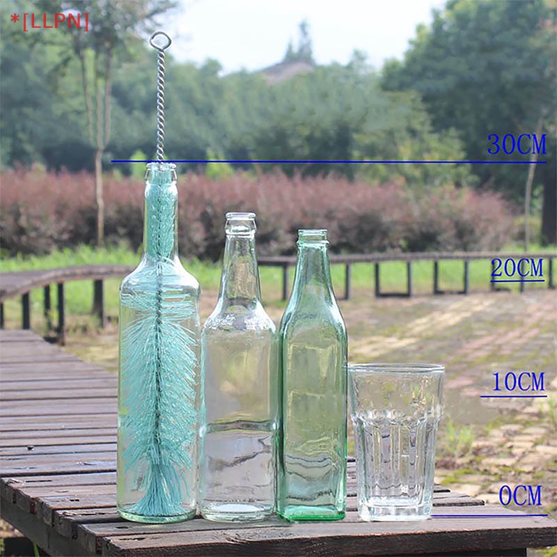 Bàn Chải Nylon Cán Dài Vệ Sinh Bình Thủy Tinh / Bình Nước Tiện Dụng