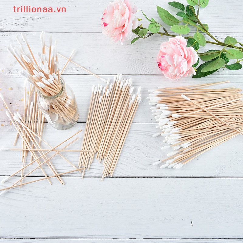 Bộ 100 Tăm Bông Y Tế Cán Dài 6 ''
